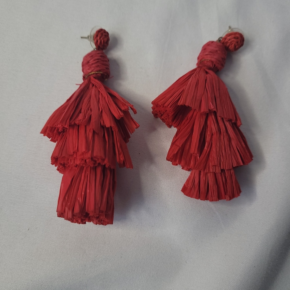 Sassy red earrings!